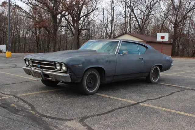 1969 chevrolet chevelle numbers matching survivor black plate rust free a/c car