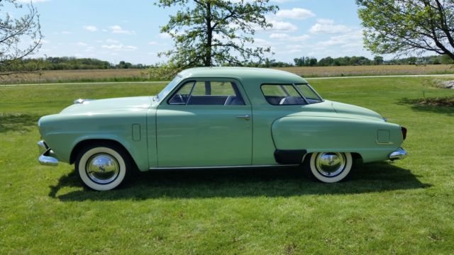 1951 champion starlight coupe, green, restored, excellent, manual transmission