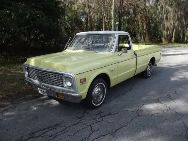 1971 chevrolet c10 pickup 1/2 ton fleetside lwb 350 v-8 auto