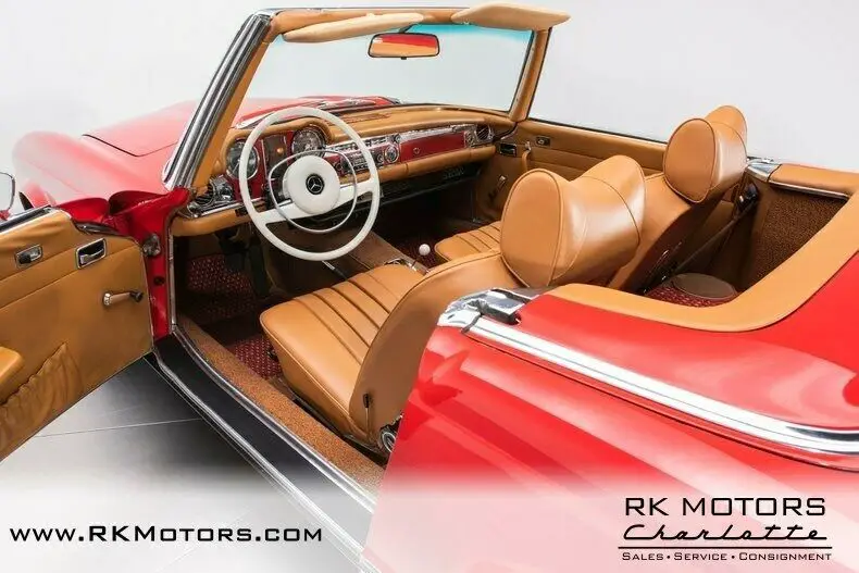 1971 mercedes-benz 280sl red convertible 2.8 i6