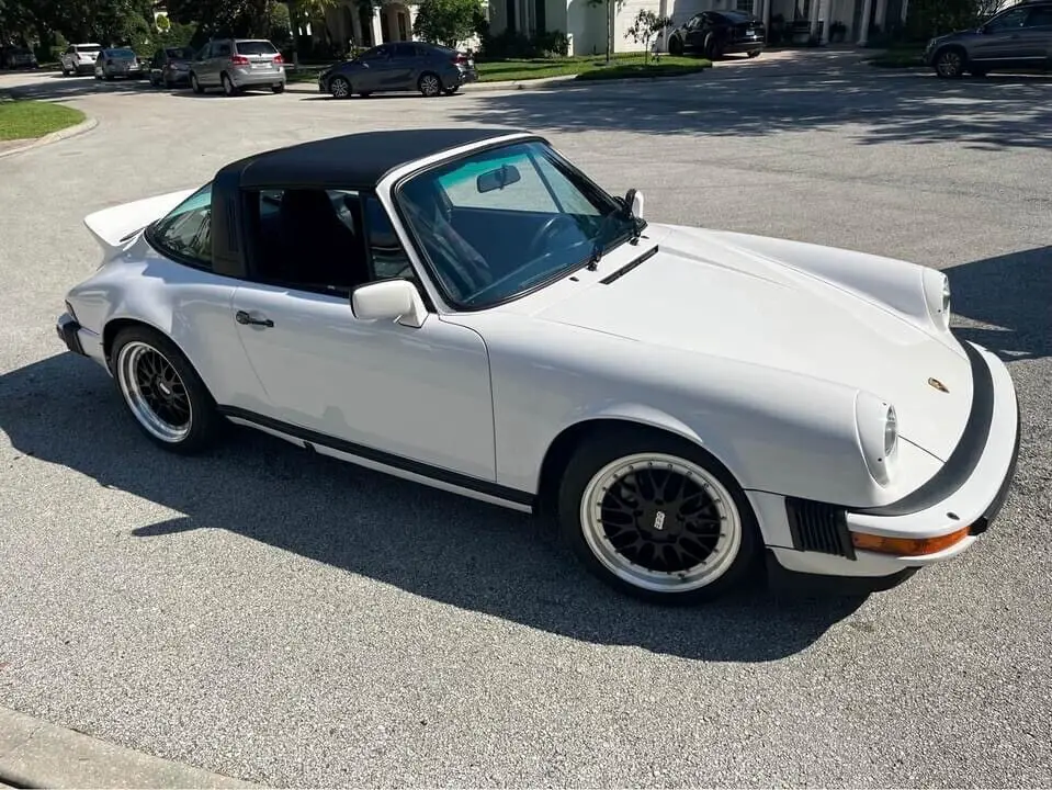 1985 porsche 911 convertible white rwd manual carrera