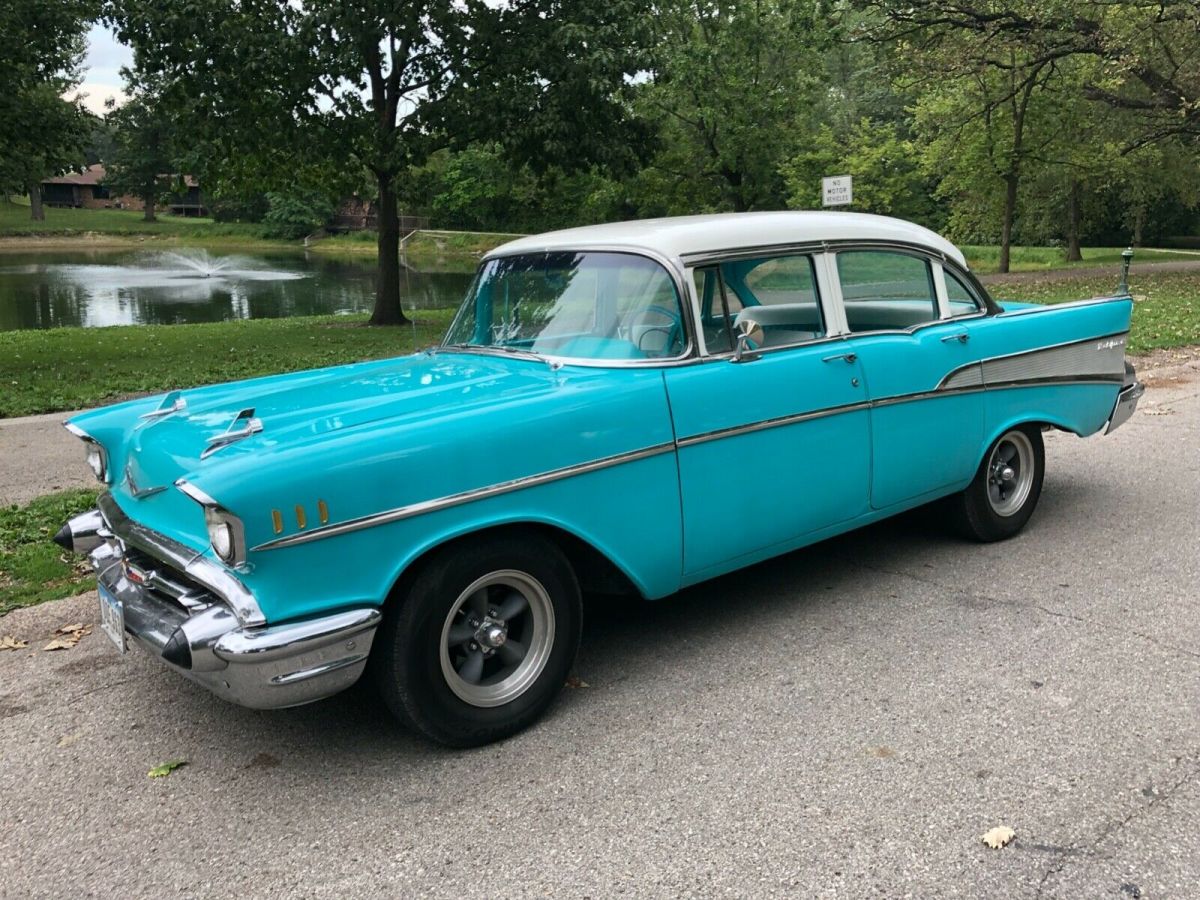 1957 chevrolet bel air 4 door upgraded dependable driver