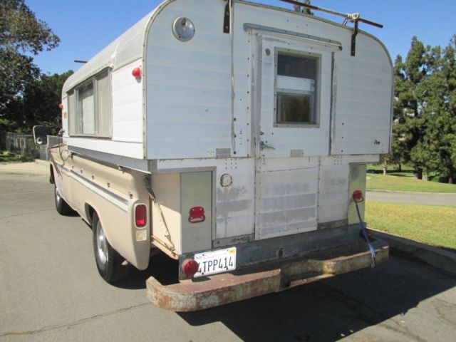 1965 chevrolet c20 california, rust free truck, alaskan camper, all original