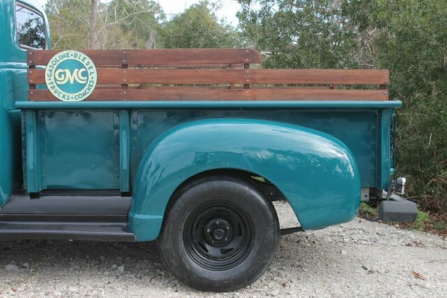 1952 gmc 100 new paint turquoise 231 buick v6 350,ps,pb,daily driver
