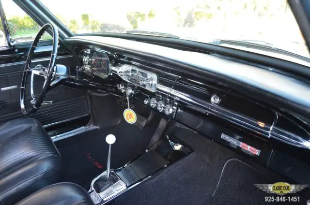 1963 professionally restored, highest quality nova "ss" - factory silver blue