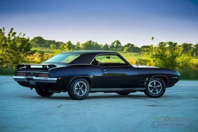 1969 pontiac firebird 350ci/350hp, factory ho, phs doc, auto, ps, pb, triple blk