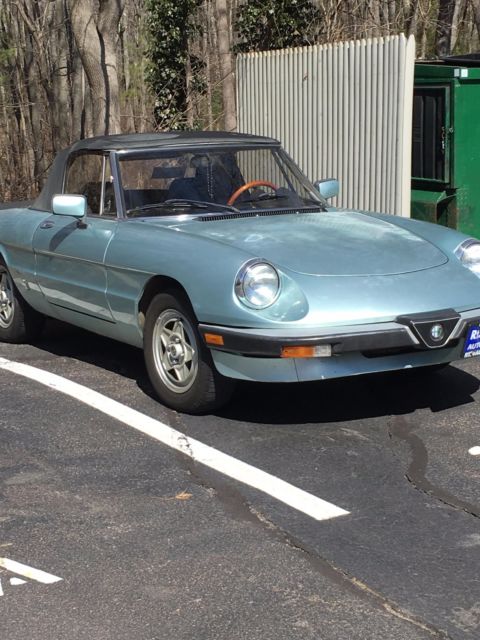 1983 alfa romeo spider veloce coral blue all original and in excellent condition