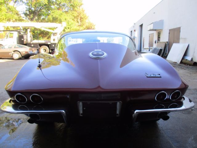 1967 corvette sport coupe 427/390 4 speed marlboro/black ps pb rust free!