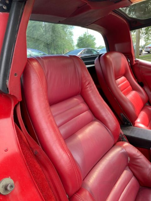 1981 chevrolet corvette with t-tops, red with red interior