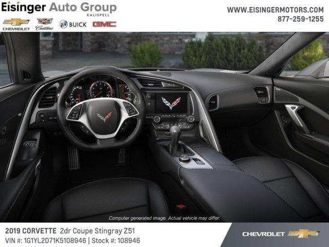 new 2019 chevrolet corvette stingray coupe w/ z51 3lt kalispell, mt 59901 for sale in evergreen, montana