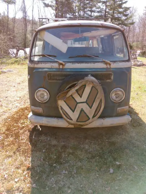 1969 volkswagen microbus van green rwd manual weekender