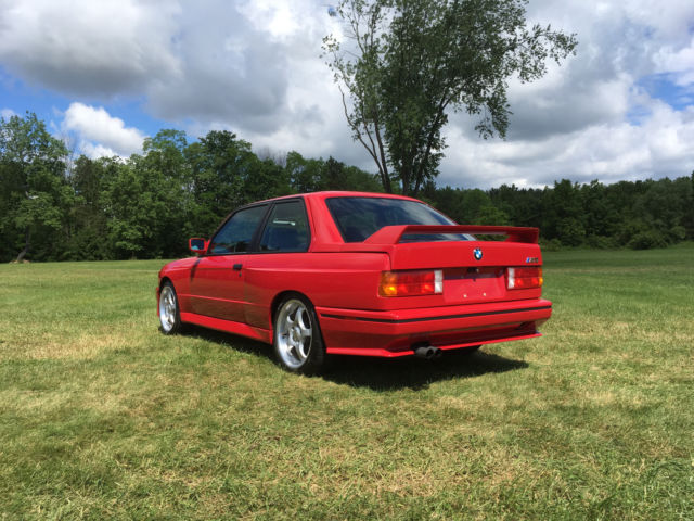 1988 e30 m3 zinno/ black only 79k. one owner. recent respray. recent service!