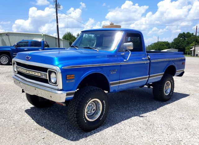1970 chevrolet k10 short wide bed 4x4 pickup 350 / 4-speed