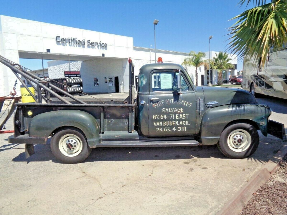 1950 gmc wrecker 3100 tow truck 6 cyl