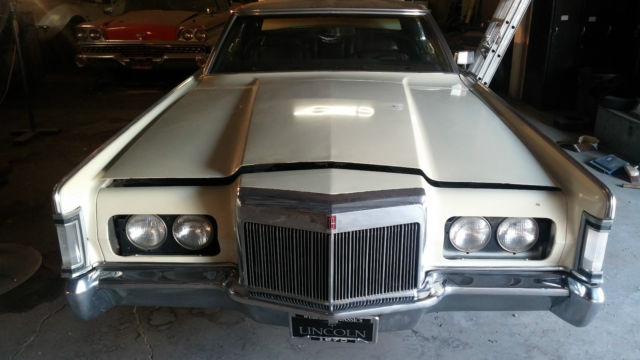 1970 lincoln continental mark iii tan in color 460ci engine runs! good body