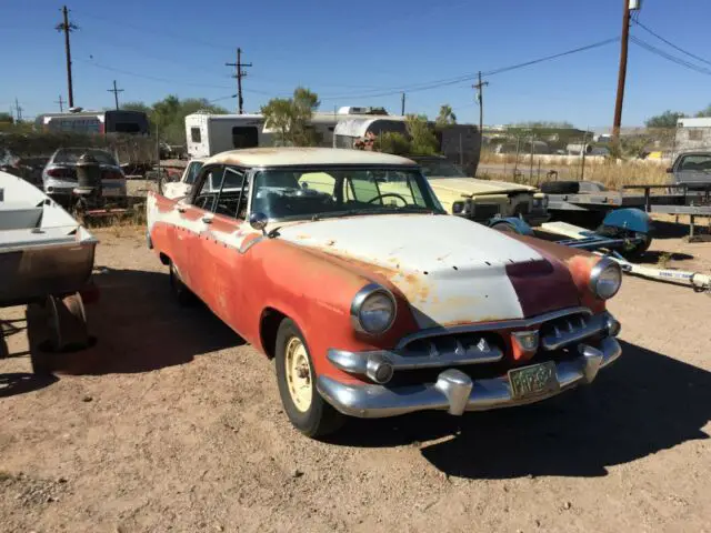 1956 dodge lancer royal 4 door hardtop red ram polyhead project car push atrans