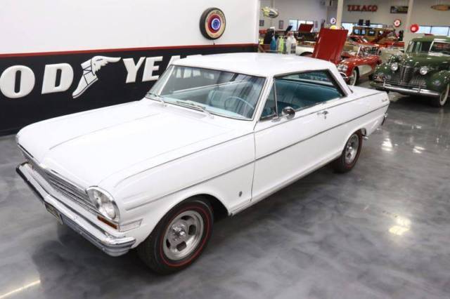 1963 chevrolet nova 70754 miles white coupe 283 ci v8 th350 automatic