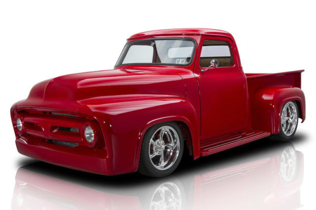 1953 ford f100 pickup truck 231 miles viper red pickup truck 350 v8 3 speed auto