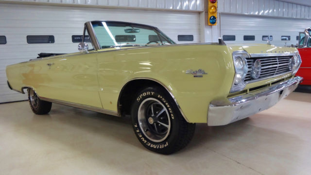1966 plymouth satellite convertible 6342 miles cream 2 dr convertible 440 automa