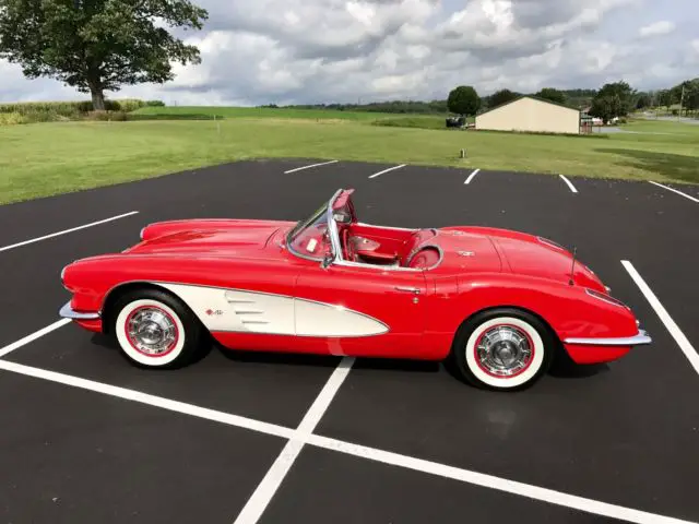 1960 chevrolet corvette 283ci/230hp*4spd*red/red*killercosmetics*l@@k