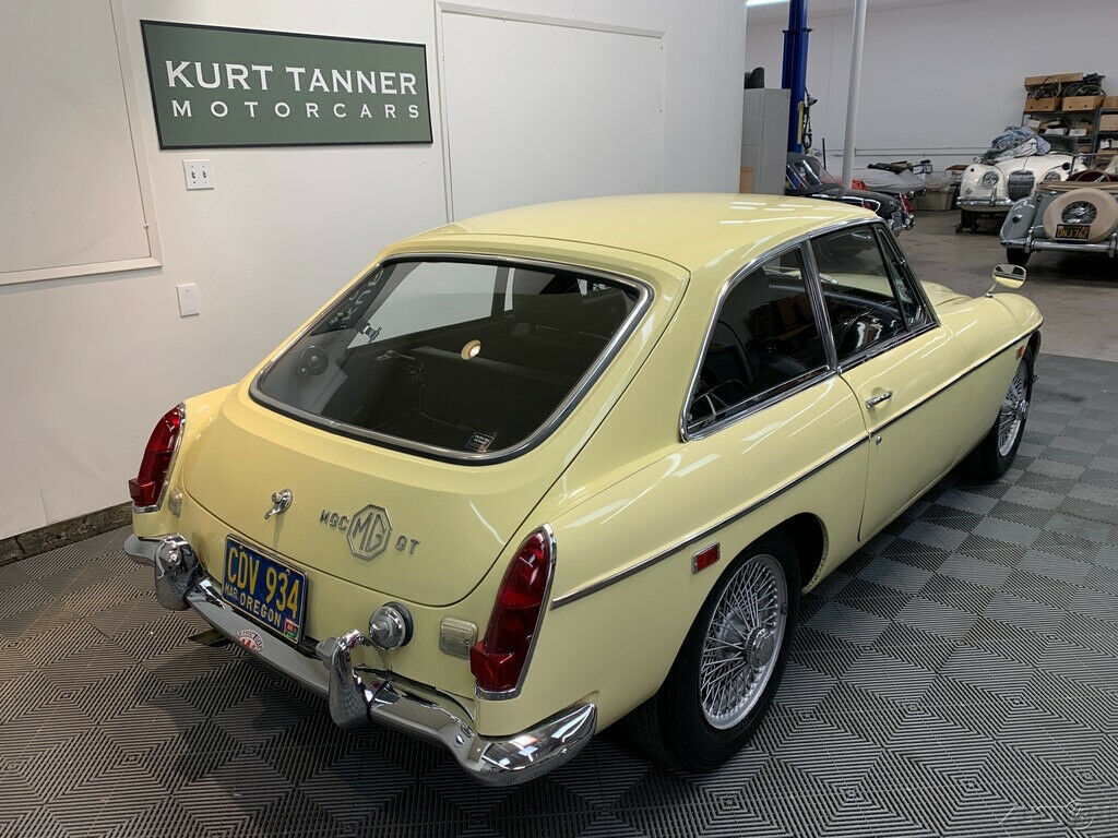 1969 mgc gt sports coupe. well-preserved original car showing 31,932 miles