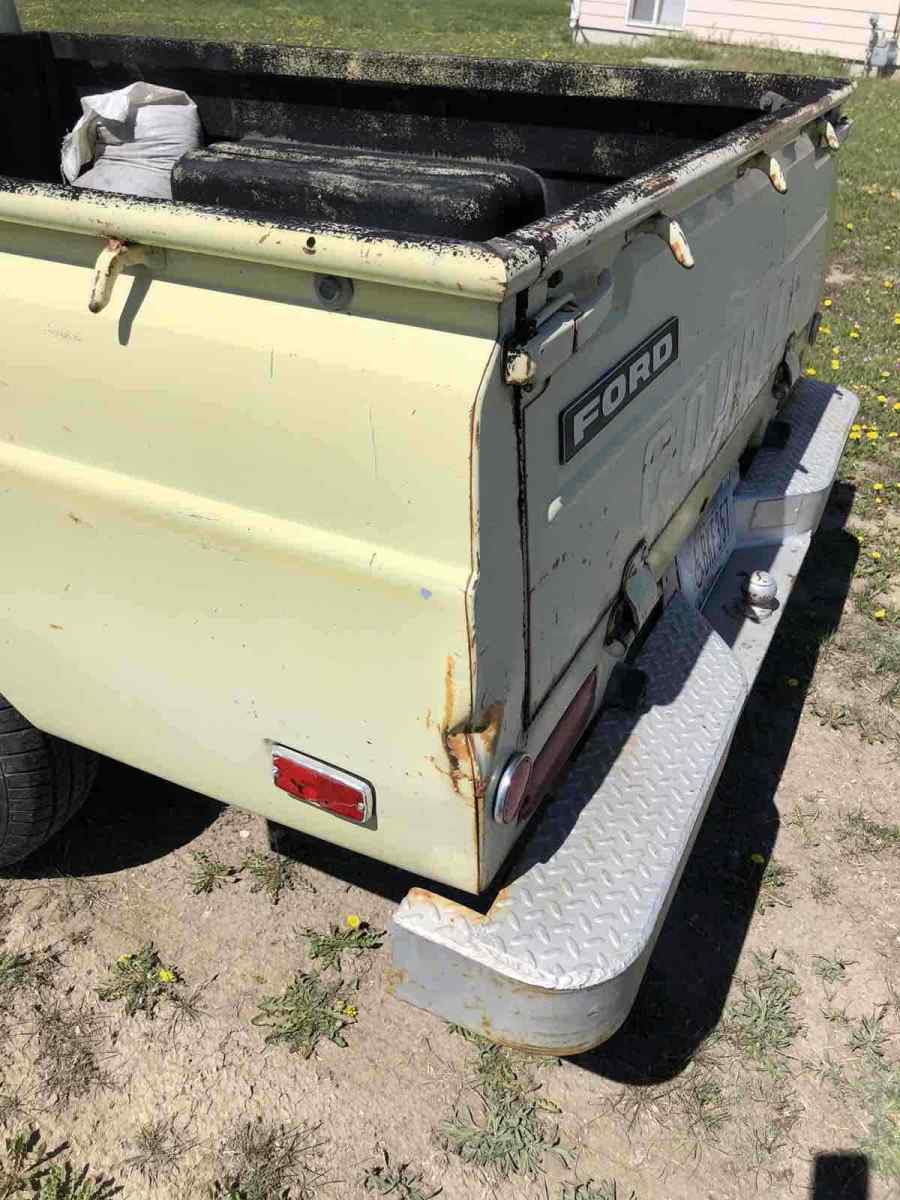 1973 ford courier pickup yellow rwd automatic