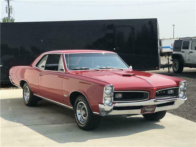 1966 pontiac gto montero red 2 door 428 manual