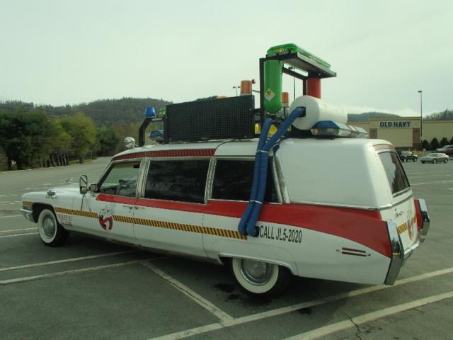 cadillac ghostbusters hearse turns heads everywhere must see who you gonna call