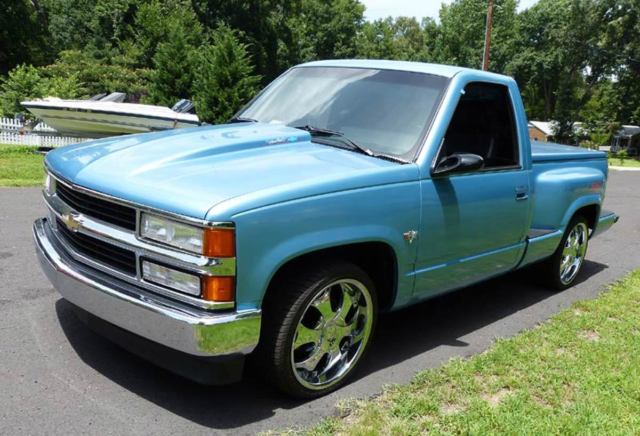 1992 chevy c1500 stepside short bed 454 ss clone 454 v-8 700r4 very nice