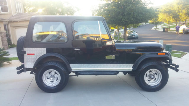 clean solid amc jeep cj7 hardtop 4.2l 4x4