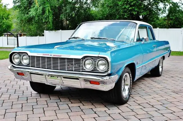 1964 chevrolet biscayne coupe flowmaster dual exhaust rally wheels