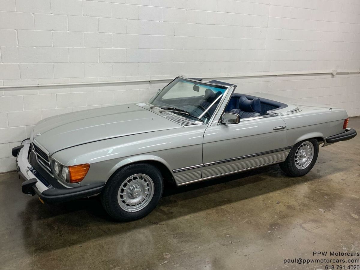 1976 mercedes-benz sl-class 450sl 50,159 original miles astral silver metallic
