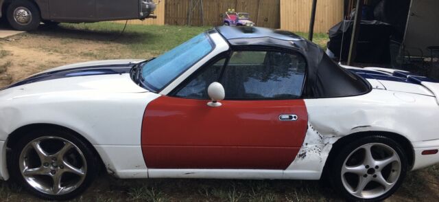 1991 mazda miata convertible white rwd manual