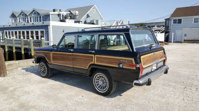 1989 jeep grand wagoneer black and tan interior