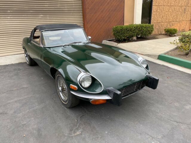 1973 jaguar e-type v12 manual british racing green with matching numbers