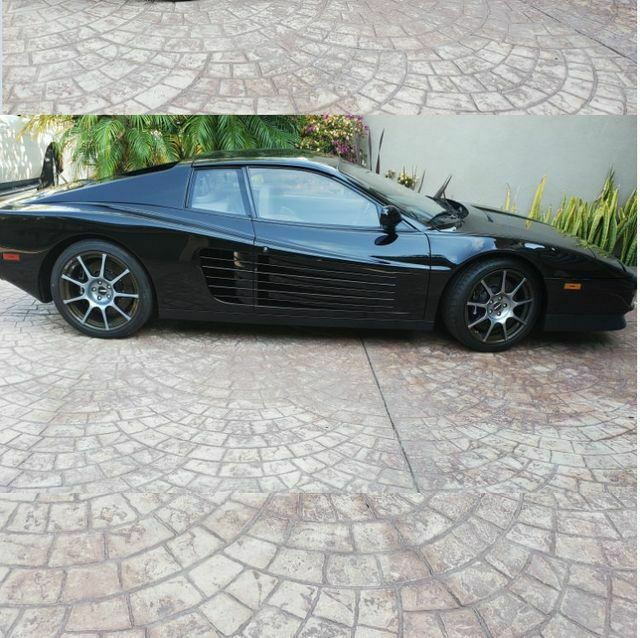 1989 ferrari testarossa black grey just 28k miles great car great value!