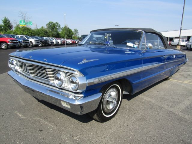 1964 ford galaxie xl continental - blue - v8 - classic - rare original paperwork