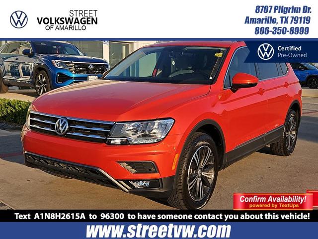 2018 volkswagen tiguan 2.0t sel