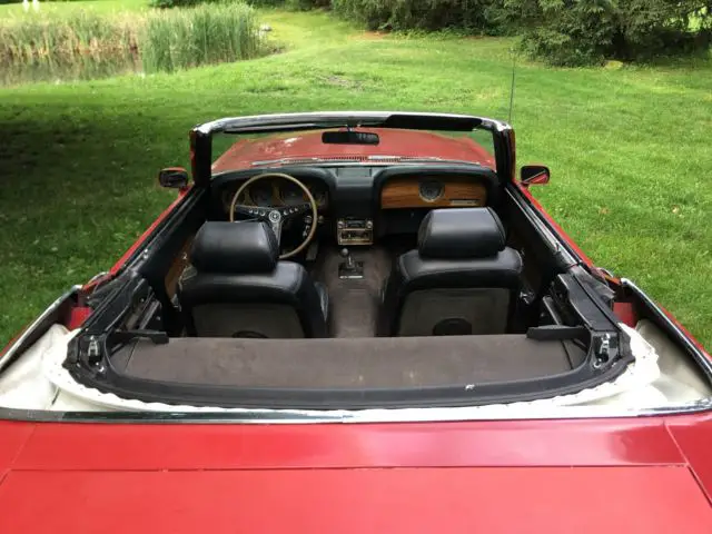 1969 ford mustang convertible candy apple red manual transmission power top