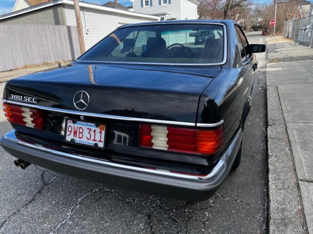 1982 mercedes-benz 380sec sedan black rwd automatic sec