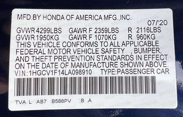 2020 honda accord