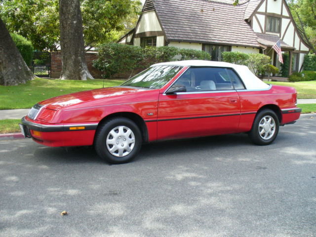 nice california rust free chrysler lebaron convertible no reserve