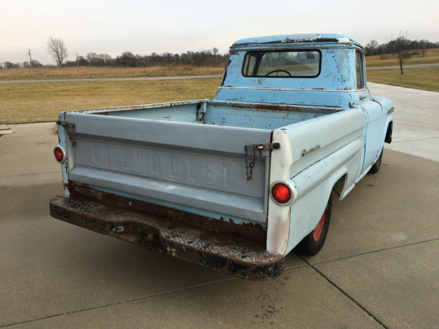 1959 chevy apache swb fleetside shop truck