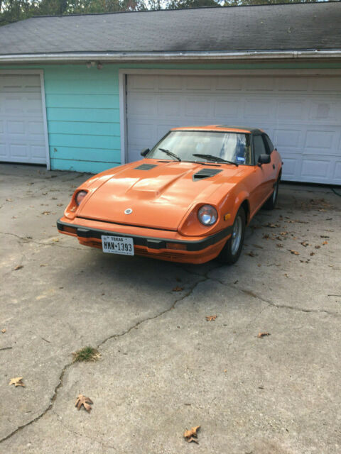 1982 datsun 280zx coupe orange rwd standard transmission 2+2