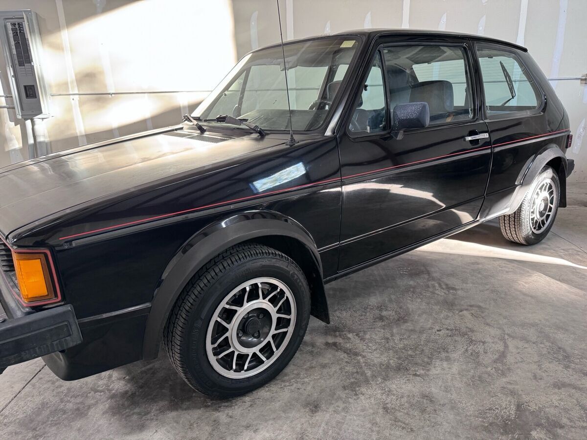 1983 volkswagen rabbit hatchback black fwd manual gti sport