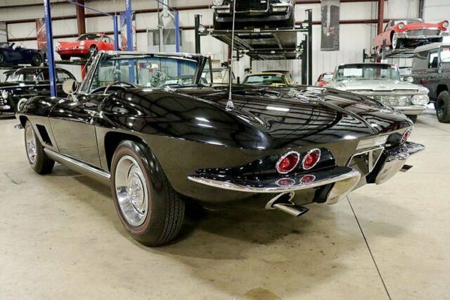 1967 chevrolet corvette 427 convertible 5595 miles black convertible 427ci v8 4