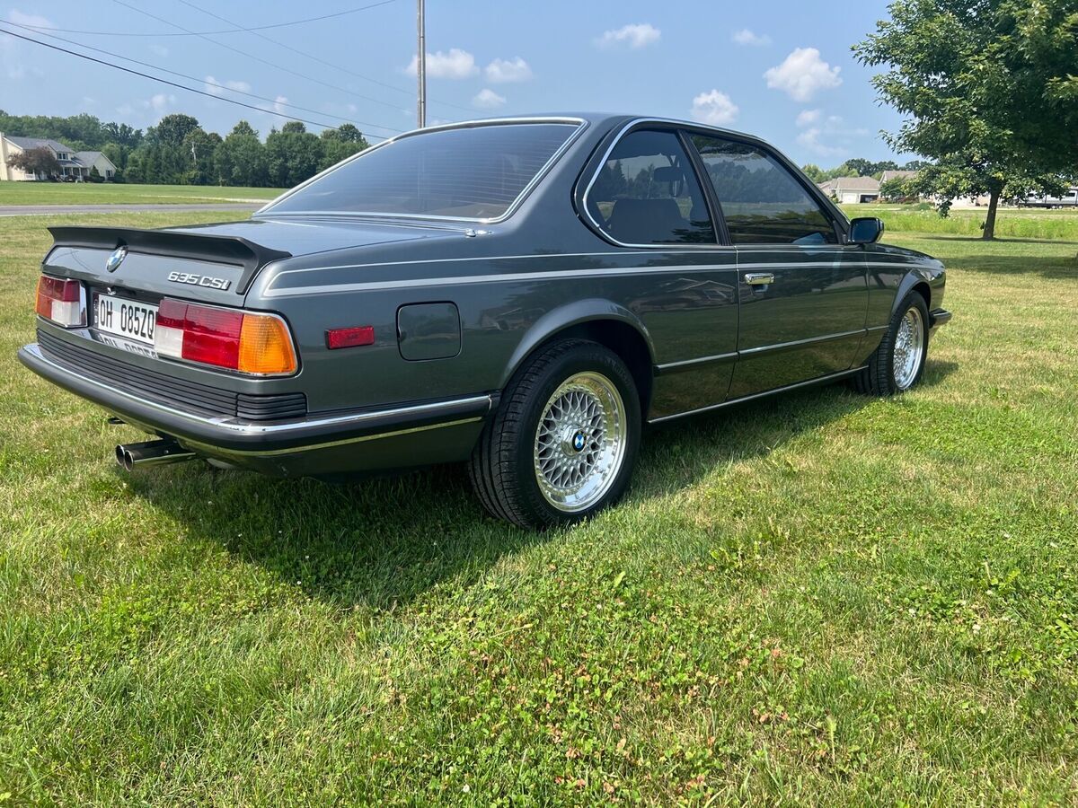 1985 bmw 6 series coupe grey rwd automatic 635csi