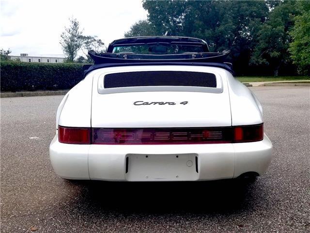 1990 porsche 911 carrera 4 cabriolet 79,742 miles grand prix white