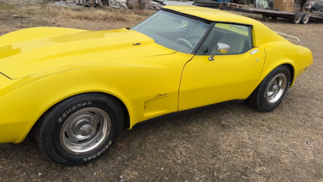 1977 chevrolet stingray corvette crate 350 auto t-tops tan interior 73k miles