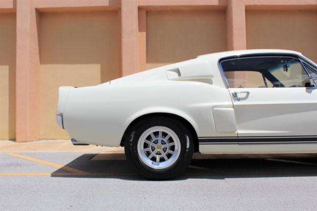1967 ford shelby gt500 gt500 1 miles wimbeldon white fastback 428 cobra jet ford